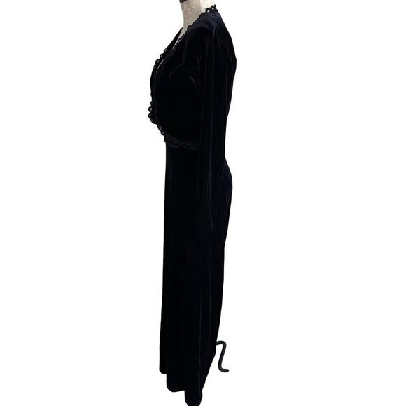 Sagaie Paris Womens Maxi Dress Jacket Set Black Size Small Polyester Spandex - Picture 3 of 16